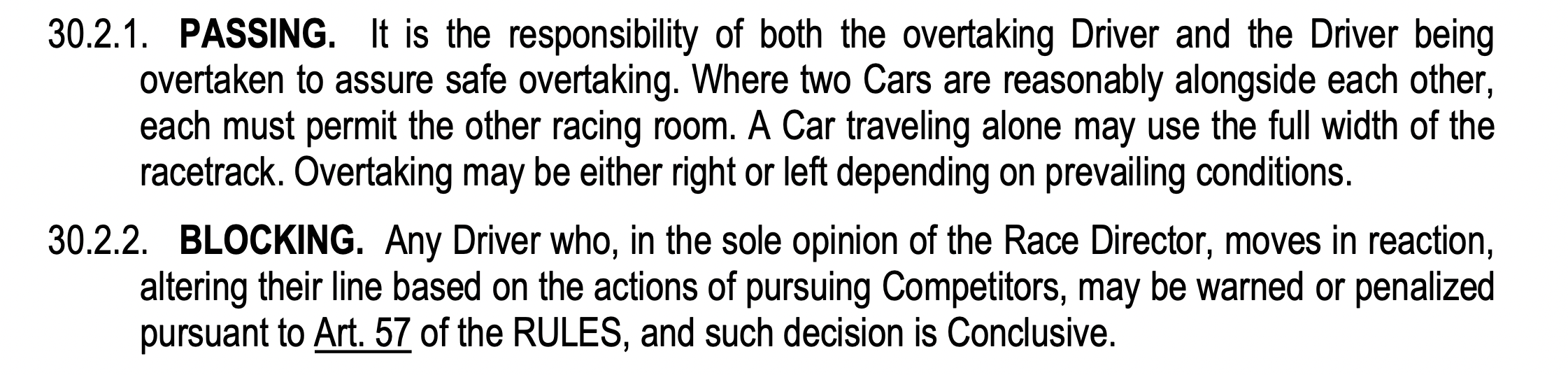 imsa-rules