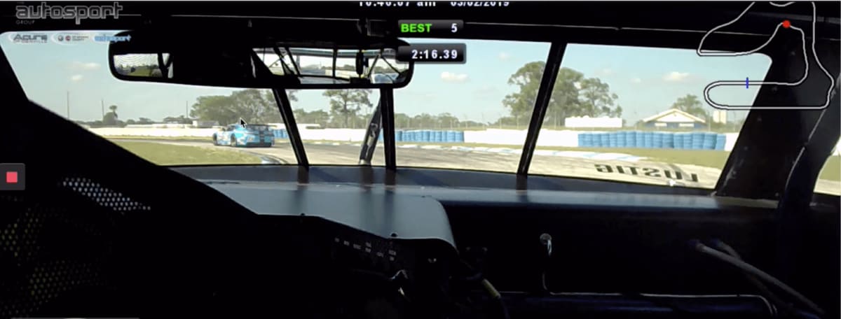 incorrect apex spot at turn 5 at Sebring International Raceway